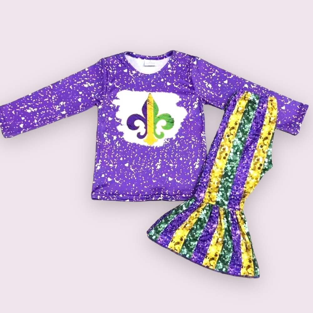 Boutique Girls Mardi Gras Outfit